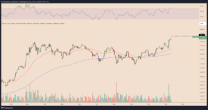 Grafico di BTC/USD. Fonte: TradingView